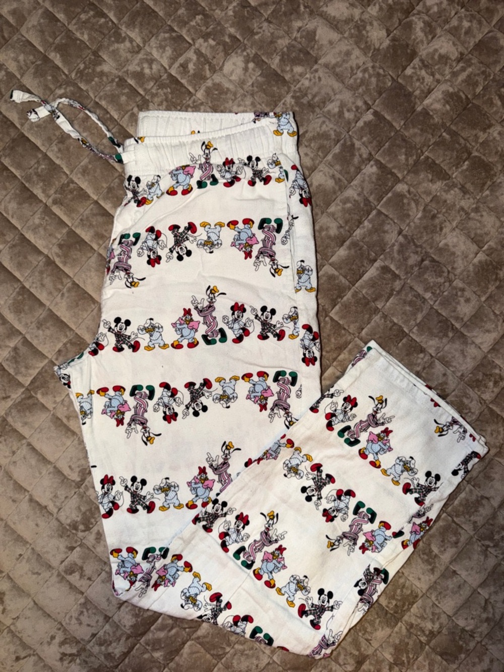 Old Navy White Men's Pajama Pants with Multicolor Disney Character Print